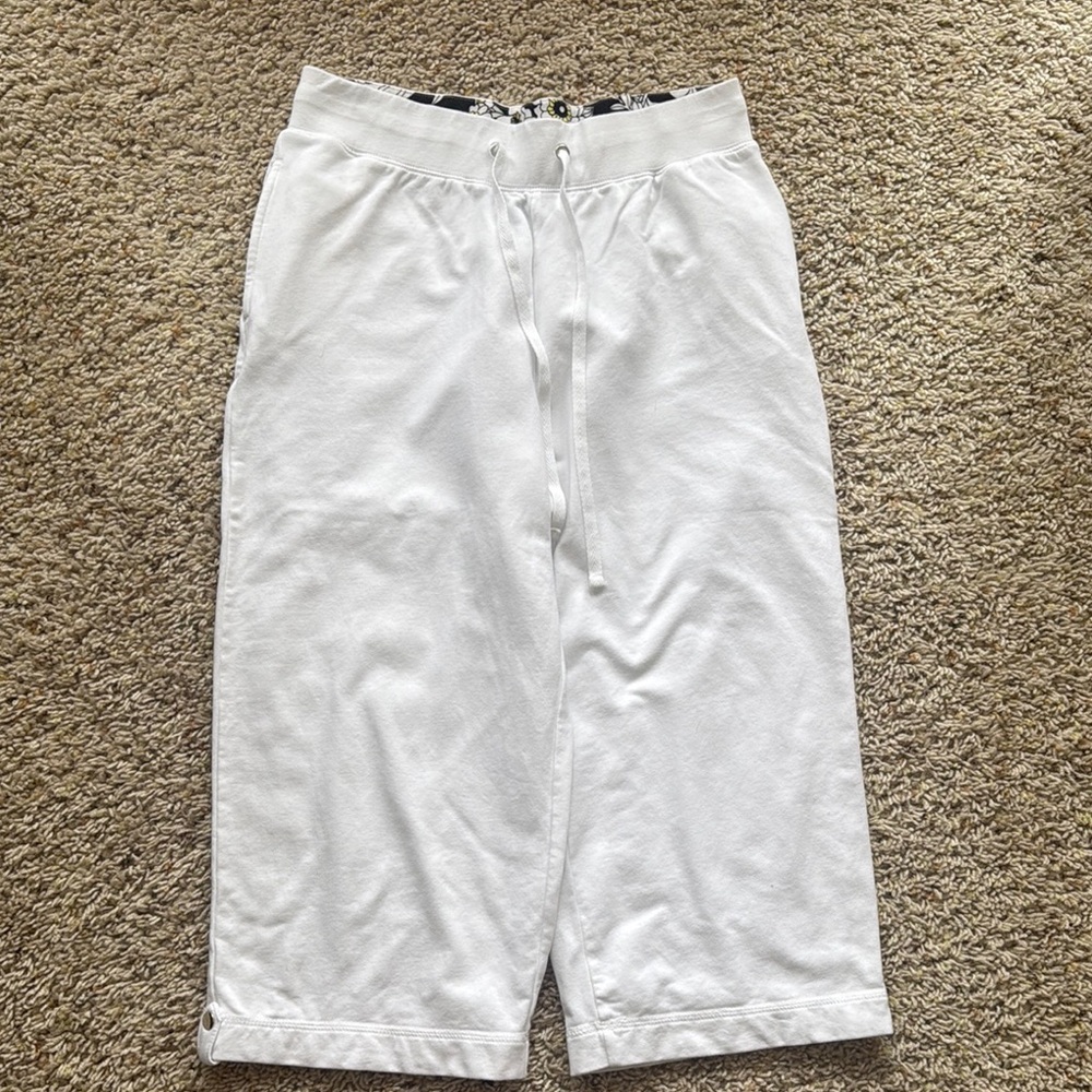 Karen Scott cropped pull on knit pants size small